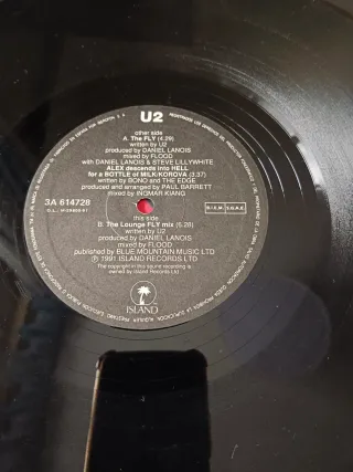 Vinilo U2 The Fly 1991