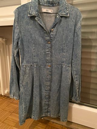 Vestito jeans maniche lunghe taglia L