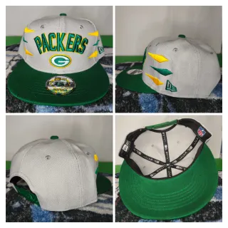 Gorra New Era Snapback Packers Gris y Verde