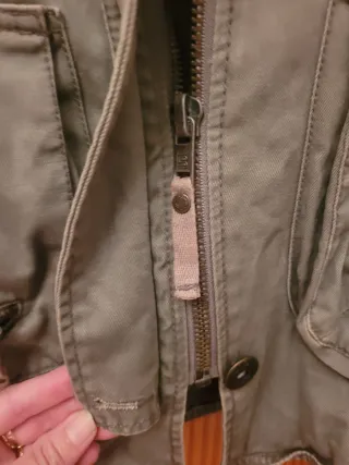 Chaqueta militar verde mujer