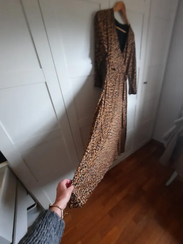 Vestido estampado leopardo talla M