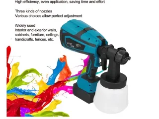 Pistola a spruzzo verniciatura elettrica 2Batterie