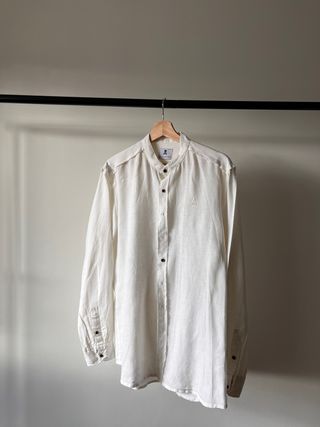 Camisa blanca manga larga