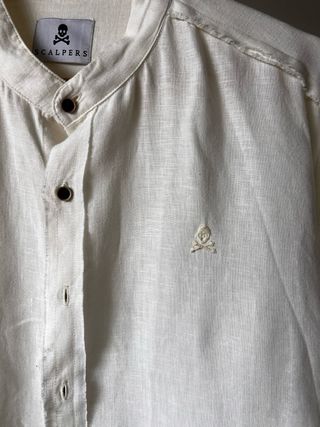 Camisa blanca manga larga