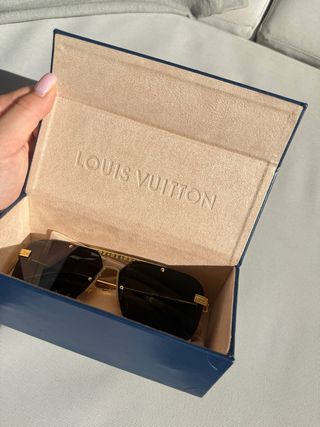Gafas de sol Louis Vuitton Hombre Negro/Oro
