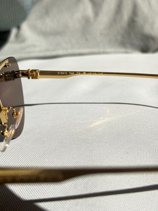 Gafas de sol Louis Vuitton Hombre Negro/Oro