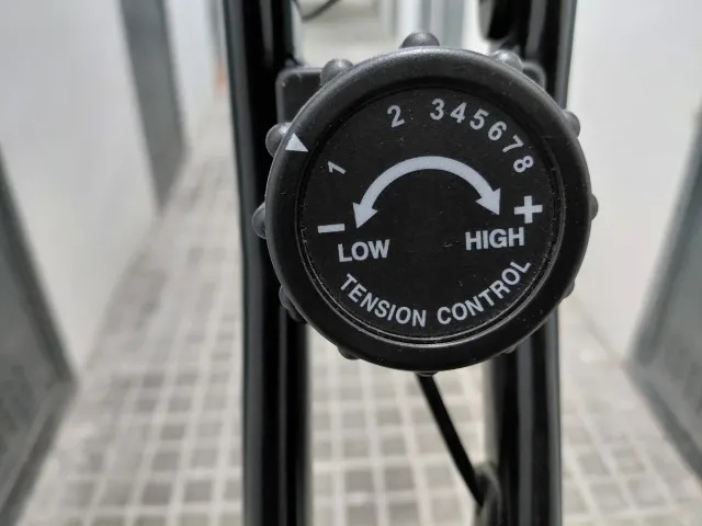 Bicicleta Estática Plegable Azul y Negra.