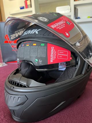 CASCO  MOTO SMK GULLWING-S01 NEGRO XXL. + PINLOCK