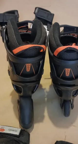 Patines Oxelo 35-38 + Casco talla M y Proteccion