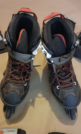 Patines Oxelo 35-38 + Casco talla M y Proteccion