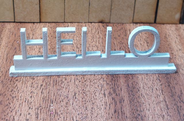 Letrero HELLO escala 1:6 Blythe