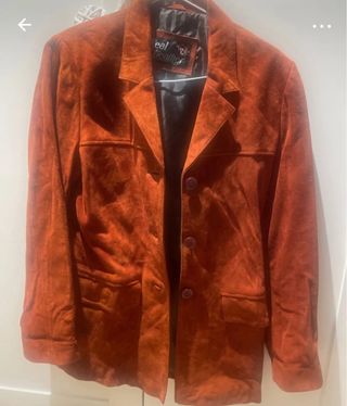 Chaqueta de ante marrón caldera Real Leather