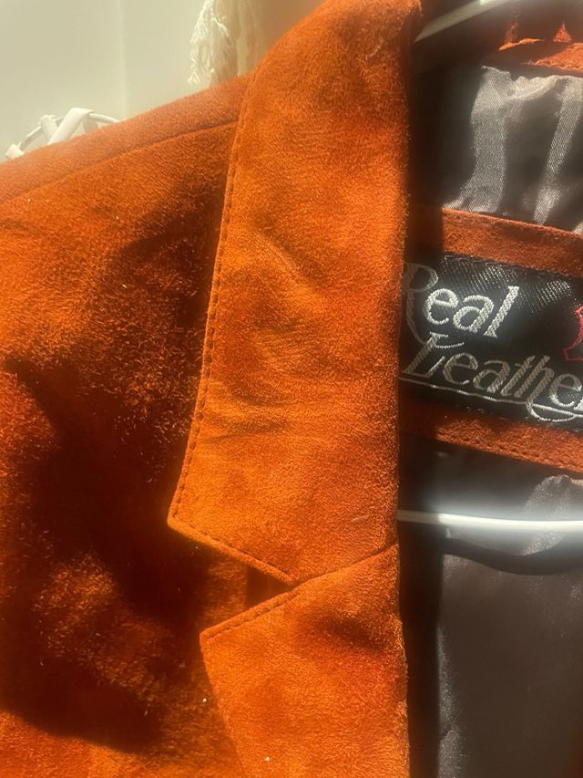 Chaqueta de ante marrón  caldera Real Leather