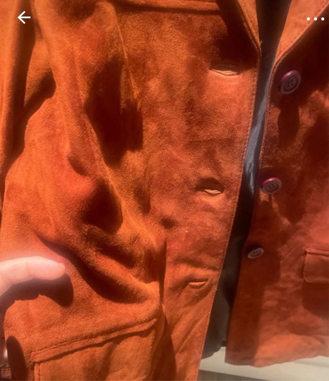 Chaqueta de ante marrón  caldera Real Leather