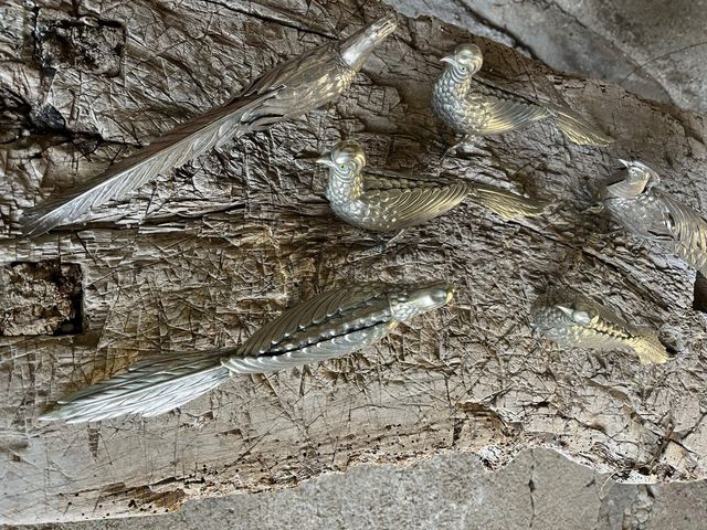 Faisanes de alpaca, set de 6 figuras