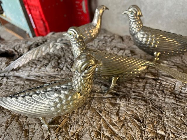 Faisanes de alpaca, set de 6 figuras