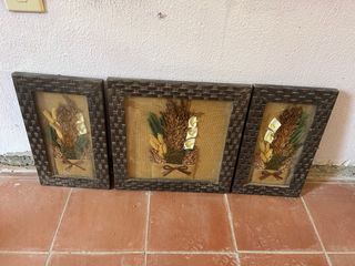 Set 3 Cuadros Decorativos Florales