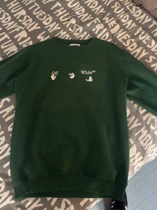 Sudadera Off-White Verde