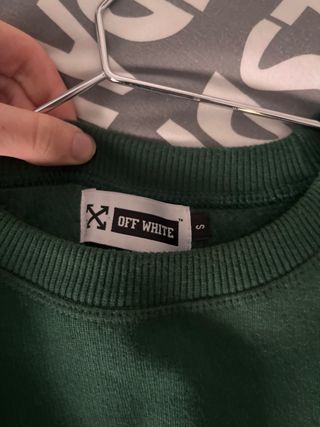 Sudadera Off-White Verde