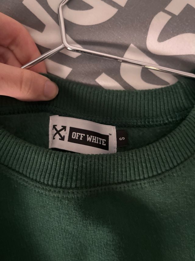 Sudadera Off-White Verde