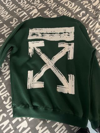 Sudadera Off-White Verde