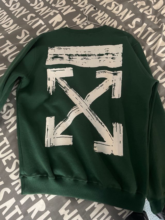 Sudadera Off-White Verde