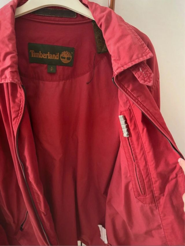 Giacca Timberland Uomo Vintage Rossa Taglia S
