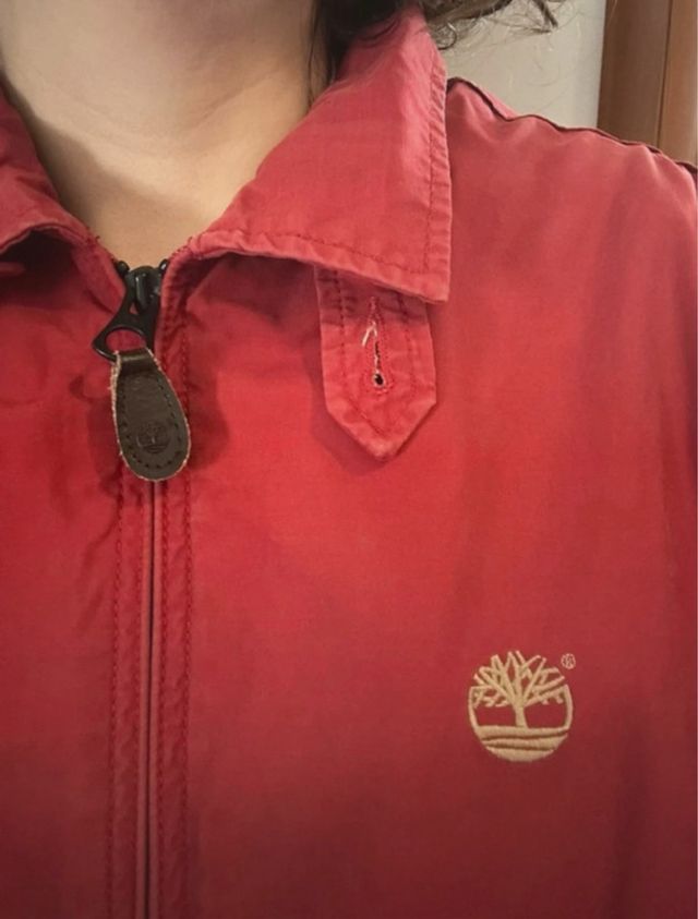 Giacca Timberland Uomo Vintage Rossa Taglia S