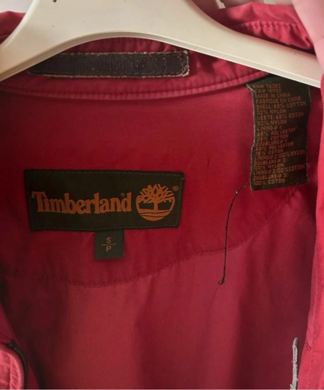Giacca Timberland Uomo Vintage Rossa Taglia S