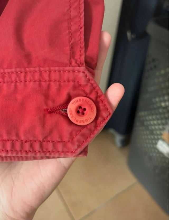 Giacca Timberland Uomo Vintage Rossa Taglia S