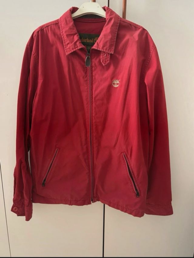 Giacca Timberland Uomo Vintage Rossa Taglia S