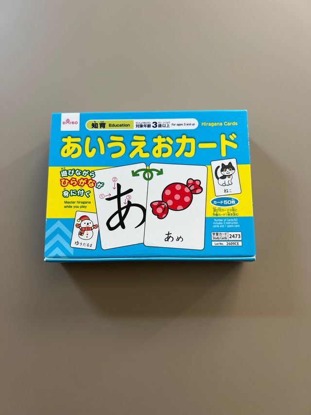 Cartas aprender Hiragana Education