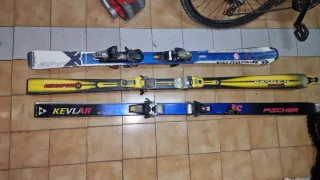 Pack 3 Esquís Salomon, Kastle y Fischer