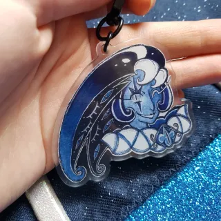 Shadow Milk Cookie Keychain