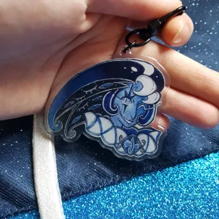 Shadow Milk Cookie Keychain