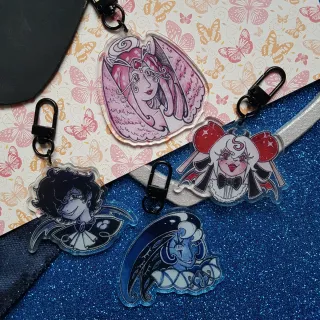 Shadow Milk Cookie Keychain