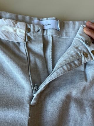 Conjunto chaleco y pantalón gris