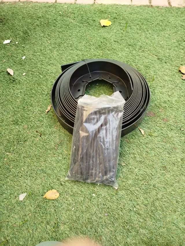 Separadores de zonas de jardín de plástico