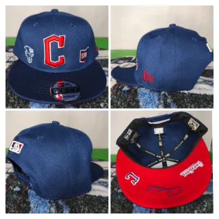 Gorra New Era Snapback Cleveland Indians Azul Roja