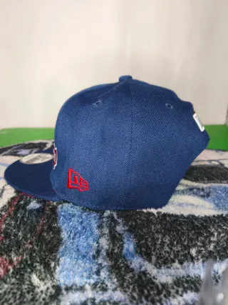 Gorra New Era Snapback Cleveland Indians Azul Roja