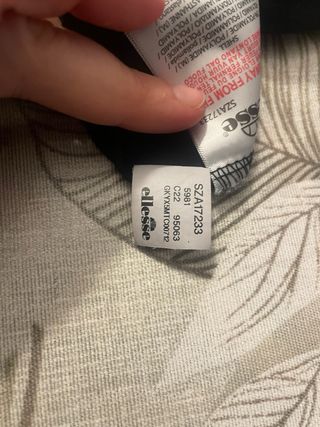 Crop top Ellesse nero taglia 44 palestra