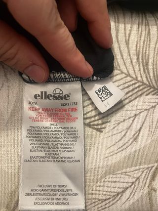 Crop top Ellesse nero taglia 44 palestra