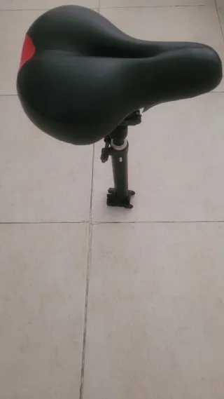 Sillín asiento skate flash negro/rojo