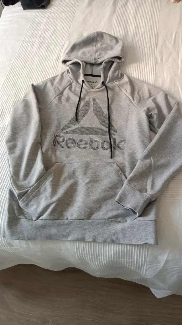 Sudadera Reebok Gris Hombre Talla S