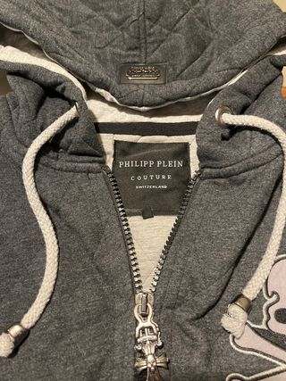 Sudadera Philipp Plein Talla XL Gris