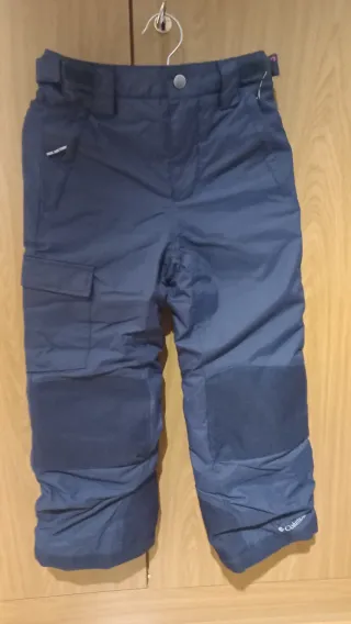 Pantalón Nieve Columbia Niño Azul Marino.