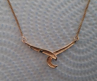 Collana vintage argento 800 dorato