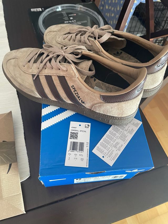 Adidas Handball Spezial Talla 42.5 Beige/Marrón
