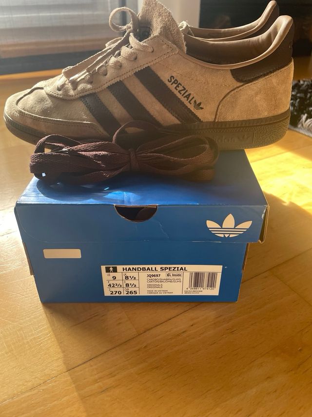 Adidas Handball Spezial Talla 42.5 Beige/Marrón