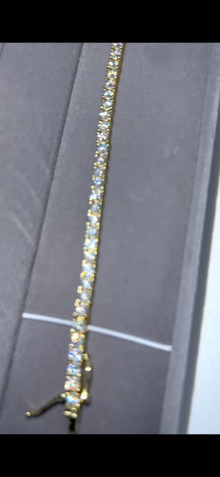 Pulsera de tenis de plata y diamantes moissanita